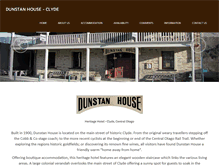 Tablet Screenshot of dunstanhouse.co.nz